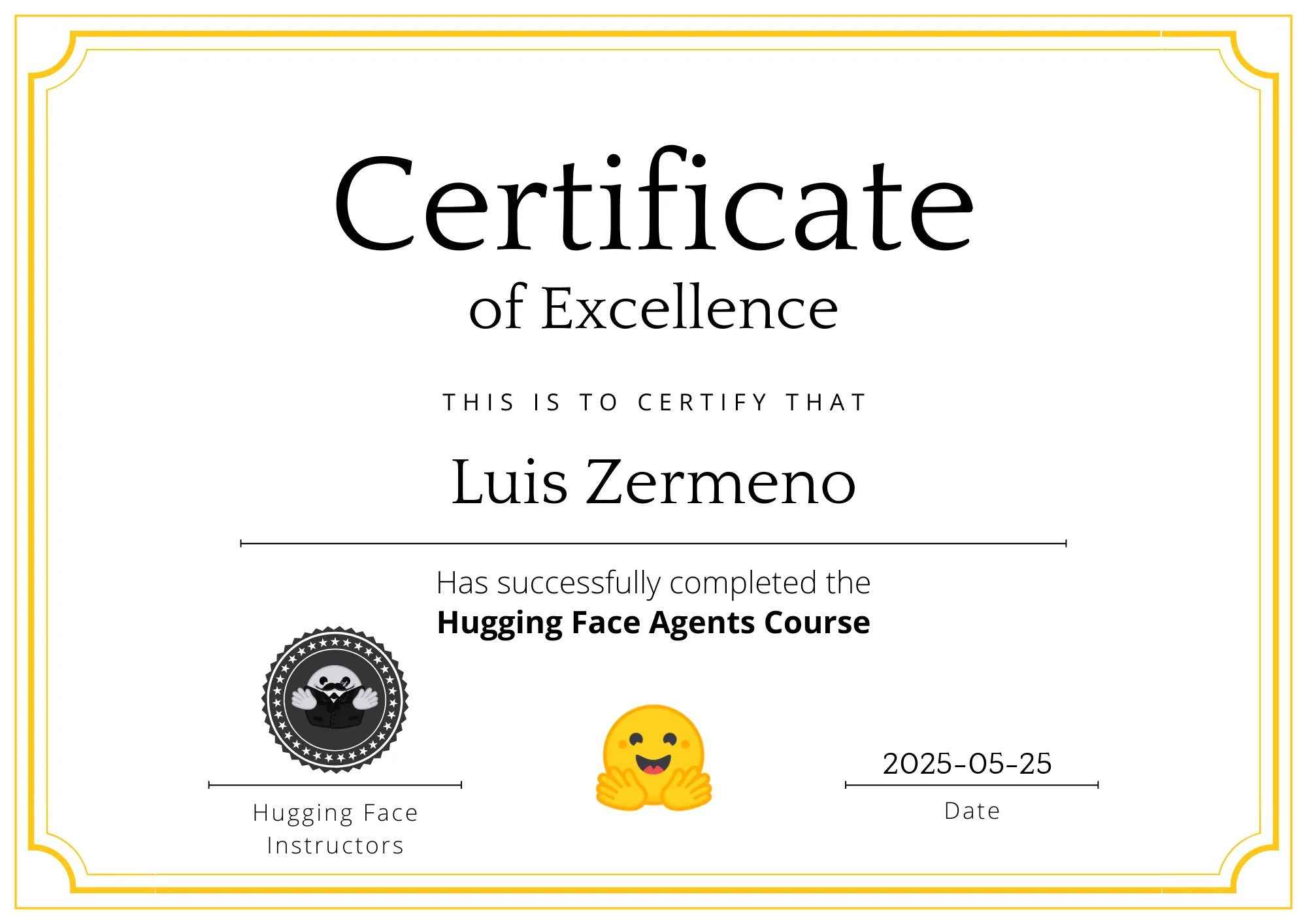 Hugging Face Agents Certificate